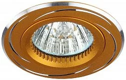 KL34 AL/GD Светильник ЭРА алюминиевый MR16,12V/220V, 50W золото/хром (50/2250)