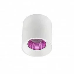 Светильник накладной IP 20, 10 Вт, GU5.3, LED, белый/розовый, пластик
