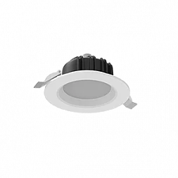 Cветильник светодиодный "ВАРТОН" Downlight круглый встраиваемый 120*65 мм 11W 4000K IP54 RAL9010 белый матовый