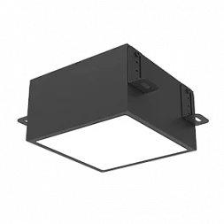 Светодиодный светильник VARTON DL-Grill для потолка Грильято 150х150 мм встраиваемый 15 Вт 3000 К 136х136х75 мм IP40 RAL9005 черный муар