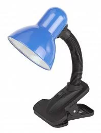 Настольный светильник ЭРА N-212-E27-40W-BU на прищепке синий