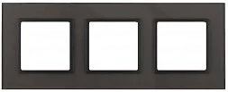 14-5103-32 ЭРА Рамка на 3 поста, стекло, Эра Elegance, серый+антр (5/25/900)