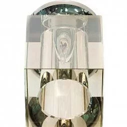 Светильник потолочный, JCD9  50W с желтым стеклом, хром,JD152