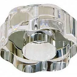 Светильник потолочный, JCDR G5.3 с прозрачным стеклом, с лампой, CD37B