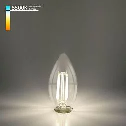 Филаментная светодиодная лампа Свеча F 9W 6500K E27 (C35 прозрачный) BLE2759 Elektrostandard a056256