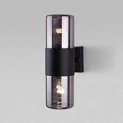 Уличный настенный светильник Roil чёрный/дымчатый плафон IP54 35125/D Elektrostandard a055636