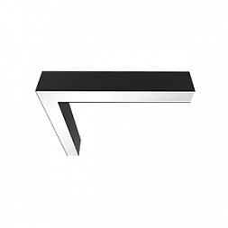 L-Соединитель для серии Х-ЛАЙН 549x527х100мм 32 Вт 2700К IP40 RAL9005 черный муар