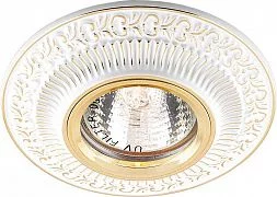 Светильник встраиваемый Feron DL6240 потолочный MR16 G5.3 белый золотой