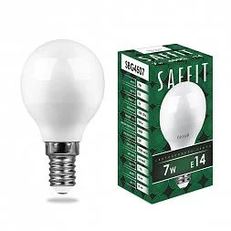Лампа светодиодная SAFFIT SBG4507 Шарик E14 7W 230V 4000K