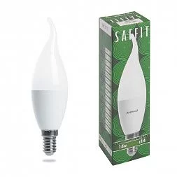 Лампа светодиодная SAFFIT SBC3715 Свеча на ветру E14 15W 230V 6400K