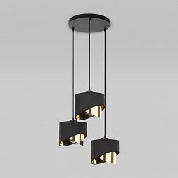 Подвесной светильник с тканевыми абажурами TK Lighting Grant Black 4876