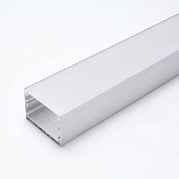 Профиль алюминиевый накладной "Линии света", серебро, CAB257