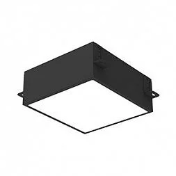Светодиодный светильник VARTON DL-Grill для потолка Грильято 200х200 мм встраиваемый 15 Вт 3000 К 186х186х75 мм IP40 RAL9005 черный муар