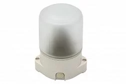Светильник ЭРА НББ 01-60-001 для бани пластик/стекло прямой IP65 E27 max 60Вт 135х105х84 белый
