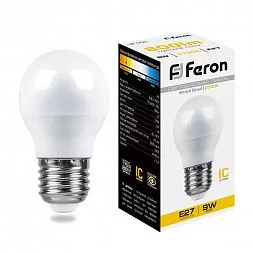 Лампа светодиодная Feron LB-550 Шарик E27 9W 175-265V 2700K
