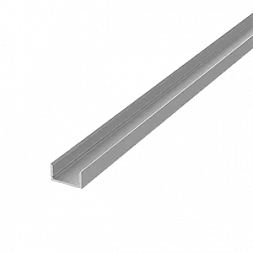 Алюминиевый профиль для LED ленты накладной 2000х17х7 мм (максимальная ширина ленты 10 мм) 1 шт