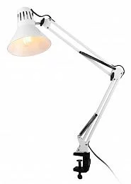 Настольный светильник ЭРА N-121-E27-40W-W на струбцине белый