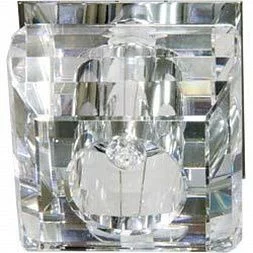 Светильник потолочный, JC G4 с прозрачным стеклом, хром, C1045A