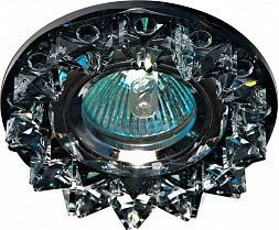 Светильник встраиваемый Feron CD2542 потолочный MR16 G5.3 черный, хром