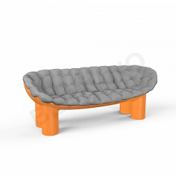 Диван SLON Orange / Gray