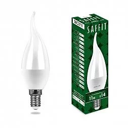 Лампа светодиодная SAFFIT SBC3711 Свеча на ветру E14 11W 230V 6400K