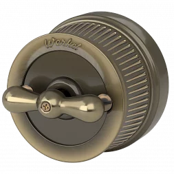 Переключатель/выключатель одноклавишный (бронзовый) Ретро W5712012