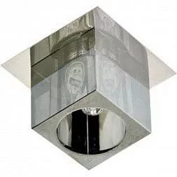 Светильник потолочный, JCD G9  с черным стеклом, хром, с лампой, CD2775