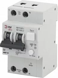 Автоматический выключатель дифференциального тока ЭРА PRO NO-901-97 АВДТ 63 C63 100мА 1P+N тип A