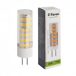 Лампа светодиодная Feron LB-433 G4 7W 175-265V 4000K