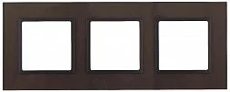 14-5103-13 ЭРА Рамка на 3 поста, стекло, Эра Elegance, бронза+антр (5/25/750)