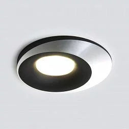 Встраиваемый точечный светильник 124 MR16 черный/серебро Elektrostandard a053358