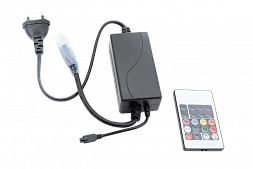 Контроллер черный для ленты SMD-5050 RGB 220 вольт RF-LT5-RGB-20 (RF-LT5-RGB-20)