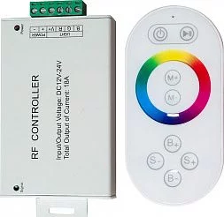 Контроллер для светодиодной ленты с П/У белый, 12-24V, LD56