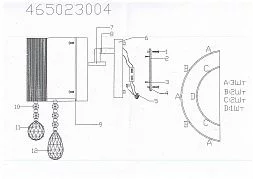 Настенный светильник MW-Light Жаклин хром 465023004