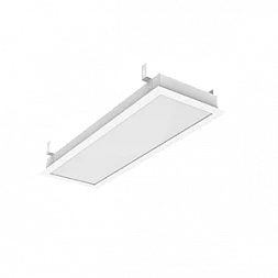 Светодиодный светильник "ВАРТОН" GR170/F 2.0 16 Вт 3000К с рассеивателем опал 610*202*50мм с планками для подвеса IP40 c РАМКОЙ монтажный размер 588х180мм