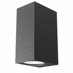 Светильник Gauss Cube настенный архитектурный 2*GU10, 160*68*92мм, 2*35W IP54 (1/15)