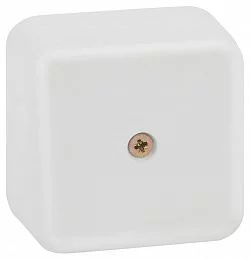 Распаячная коробка ЭРА BS-W-50-50-20 для кабель-канала белая 50х50х20мм IP40