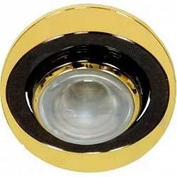 Светильник потолочный, R39 E14 черный-золото, 108-R39