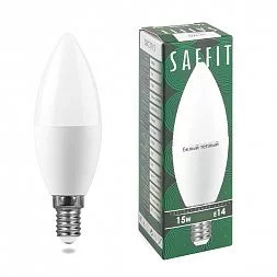 Лампа светодиодная SAFFIT SBC3715 Свеча E14 15W 230V 2700K