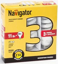 Лампа Navigator 94 423 NCL8-SF-11-827-E14/3PACK