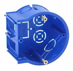 Коробка установочная ЭРА UP-68-45-E концевая синяя UniPost 68х45мм для твердых стен IP30