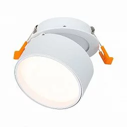 Встраиваемый поворотный светильник Белый LED 1*9W 3000K 720Lm Ra>90 120° IP20 D85xH68 1 Встраиваемые светильники ST651.538.09