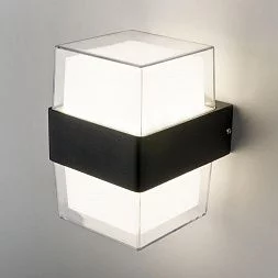 Уличный настенный светодиодный светильник  Maul чёрный 1519 TECHNO LED чёрный Elektrostandard a048170