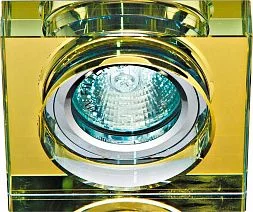 Светильник встраиваемый Feron 8180-2 потолочный MR16 G5.3 желтый
