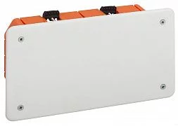 Распаячная коробка ЭРА KRP-172-96-45 скрытой установки красно-белая 172х96х45мм для полых стен саморезы крышка IP20