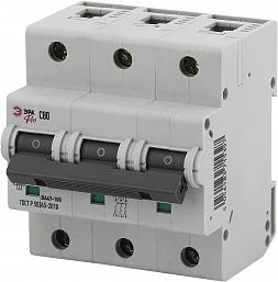 Автоматический выключатель ЭРА PRO NO-901-33 ВА47-100 3P 80А кривая C 10кА
