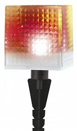L-PL20-СUB ЭРА Садовый светильник на солнечной батарее, пластик, прозрачный, черный, 20 см (24/648)