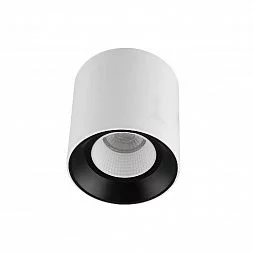 Светильник накладной IP 20, 10 Вт, GU5.3, LED, бело-черный/белый, пластик