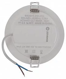 Светильник светодиодный встраиваемый Ledvance ECOCLASS DL 8Вт 6500К 220-240В D100