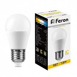 Лампа светодиодная Feron LB-950 Шарик E27 13W 175-265V 2700K